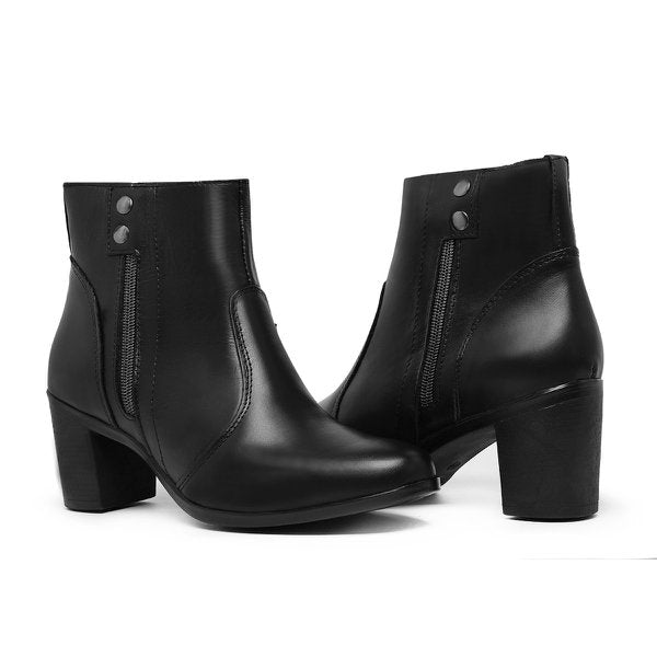 Coturno Feminino Cano Curto com Salto Médio